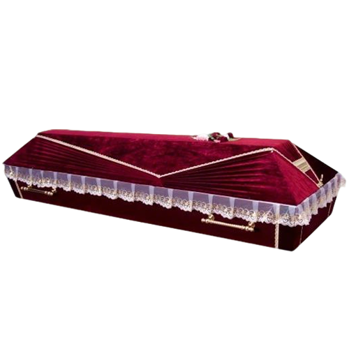 Russian Style Oversize Poplar Wood Coffin factory