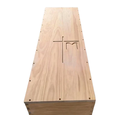 European Style Belgyske Casket Paulownia Coffin